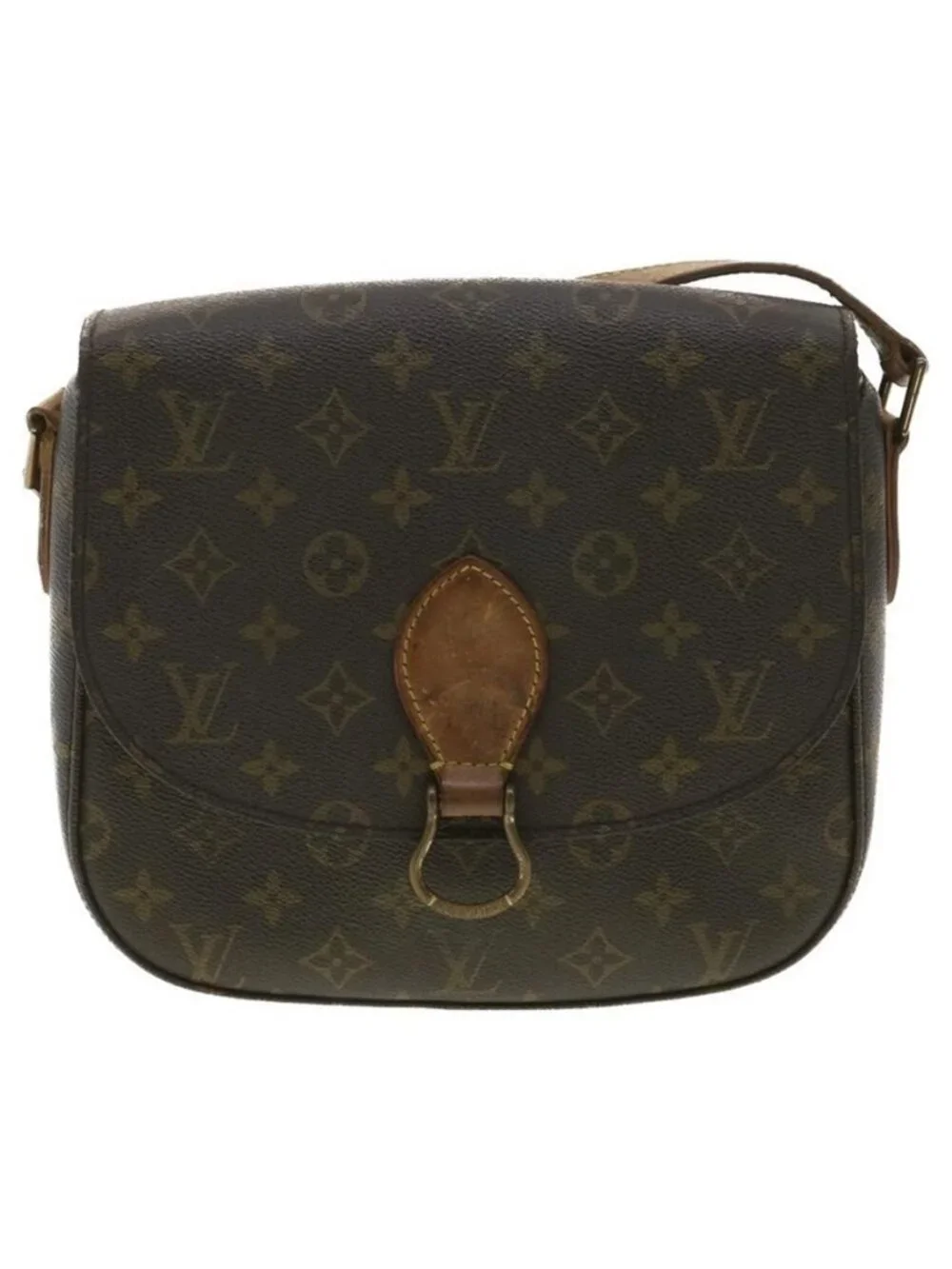 Authentic LOUIS VUITTON Monogram Saint Cloud GM Shoulder Bag M51242 LV - Picture 11 of 16